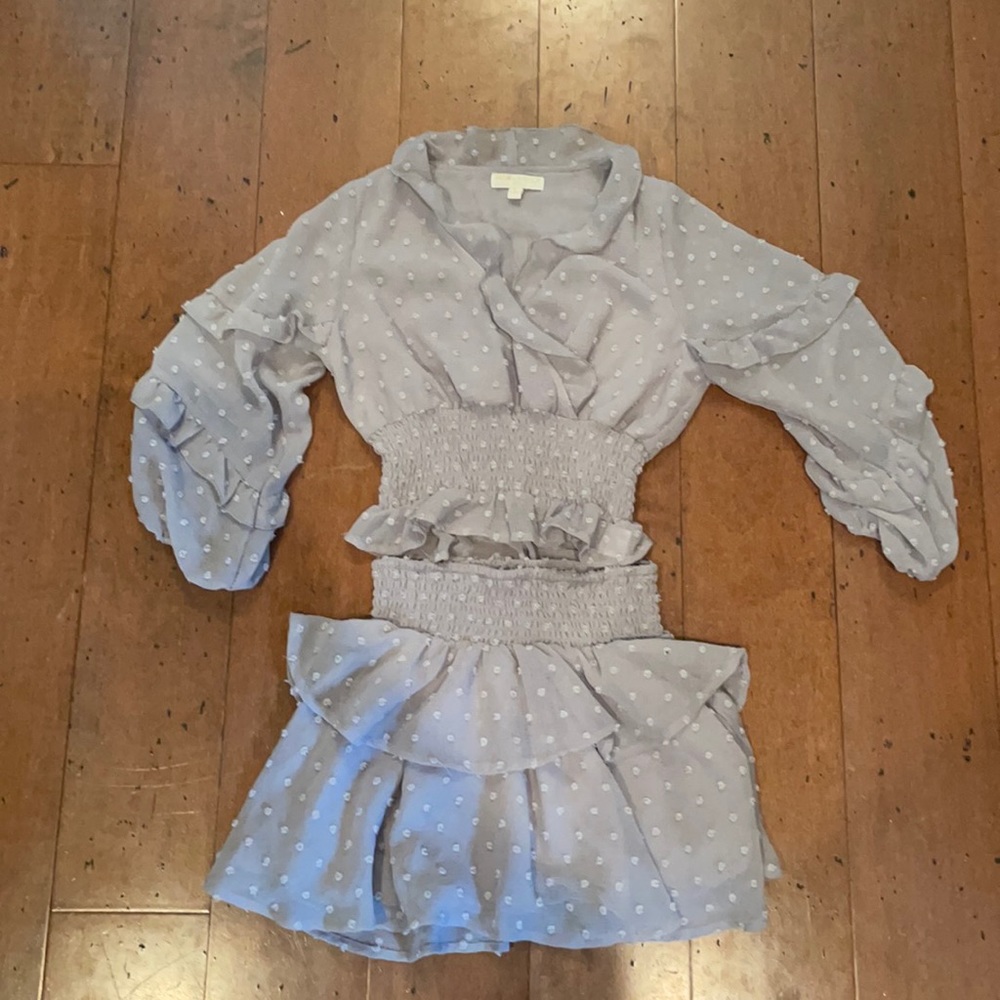 Chelsea and Violet gray matching set girls size S
